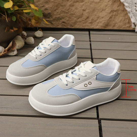 Damen Plattform Sneakers mit sportlichem Chic und gepolstertem Innenfutter EB