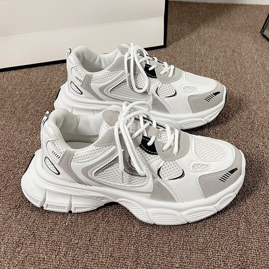 Damen Sportliche Lauf Sneakers mit atmungsaktivem Obermaterial und dämpfender Sohle EB