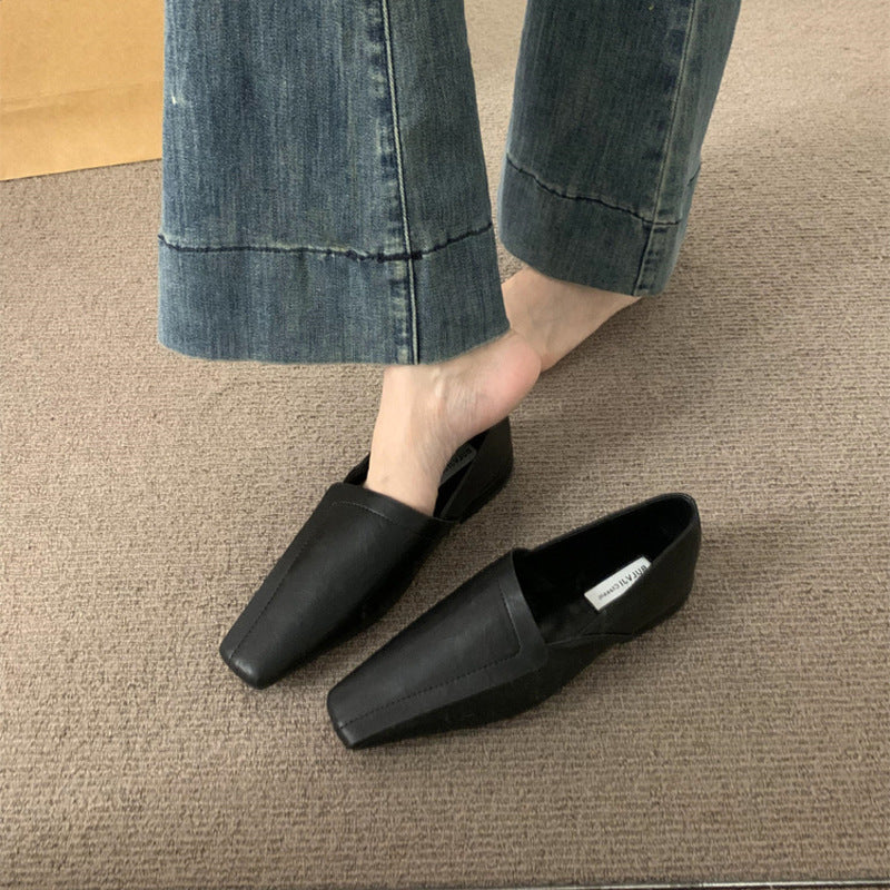Damen spitze Slippers aus Wildleder mit elegantem Design EB