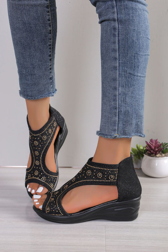 Damen elegante Plateau-Sandalen EB