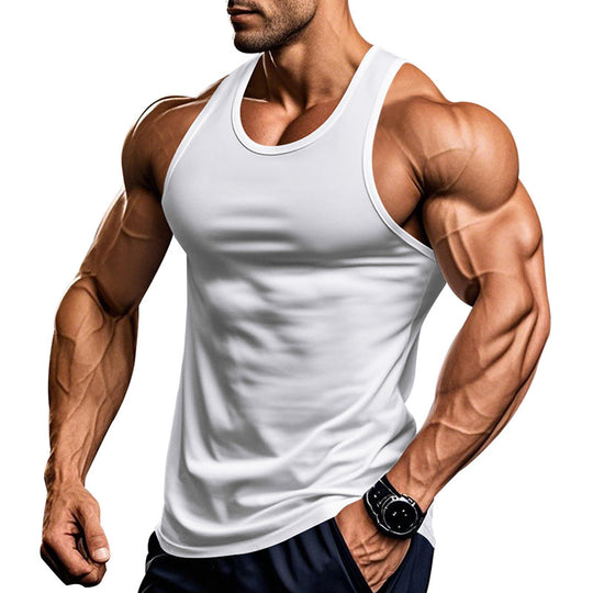 Herren atmungsaktives Fitness Tanktop mit Racerback-Schnitt EB