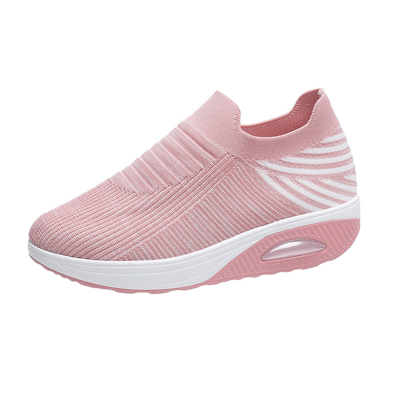 Damen Atmungsaktive Slip-On Sneakers mit dämpfendem Fußbett EB