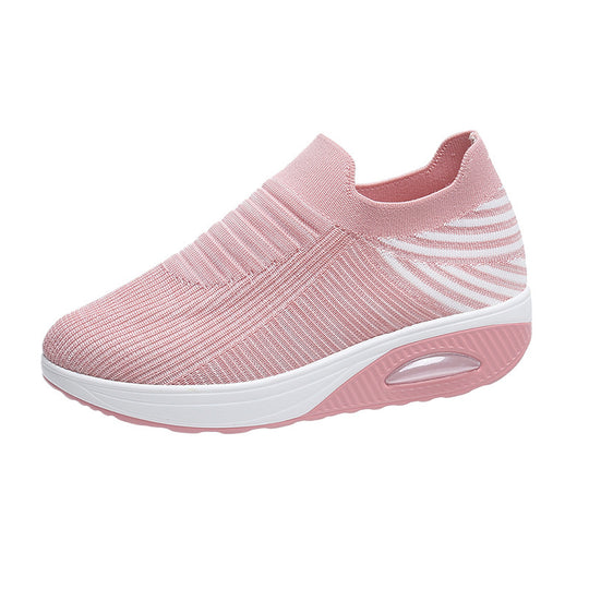 Damen Atmungsaktive Slip-On Sneakers mit dämpfendem Fußbett EB