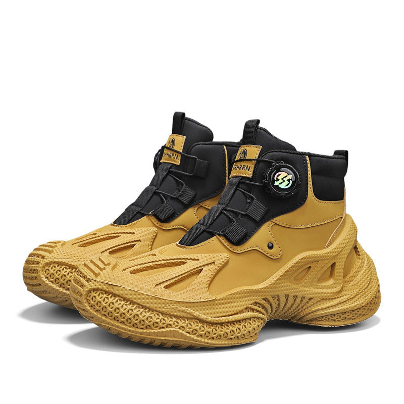 Damen stylische High-Top Sneakers mit dynamischem Sohlendesign EB
