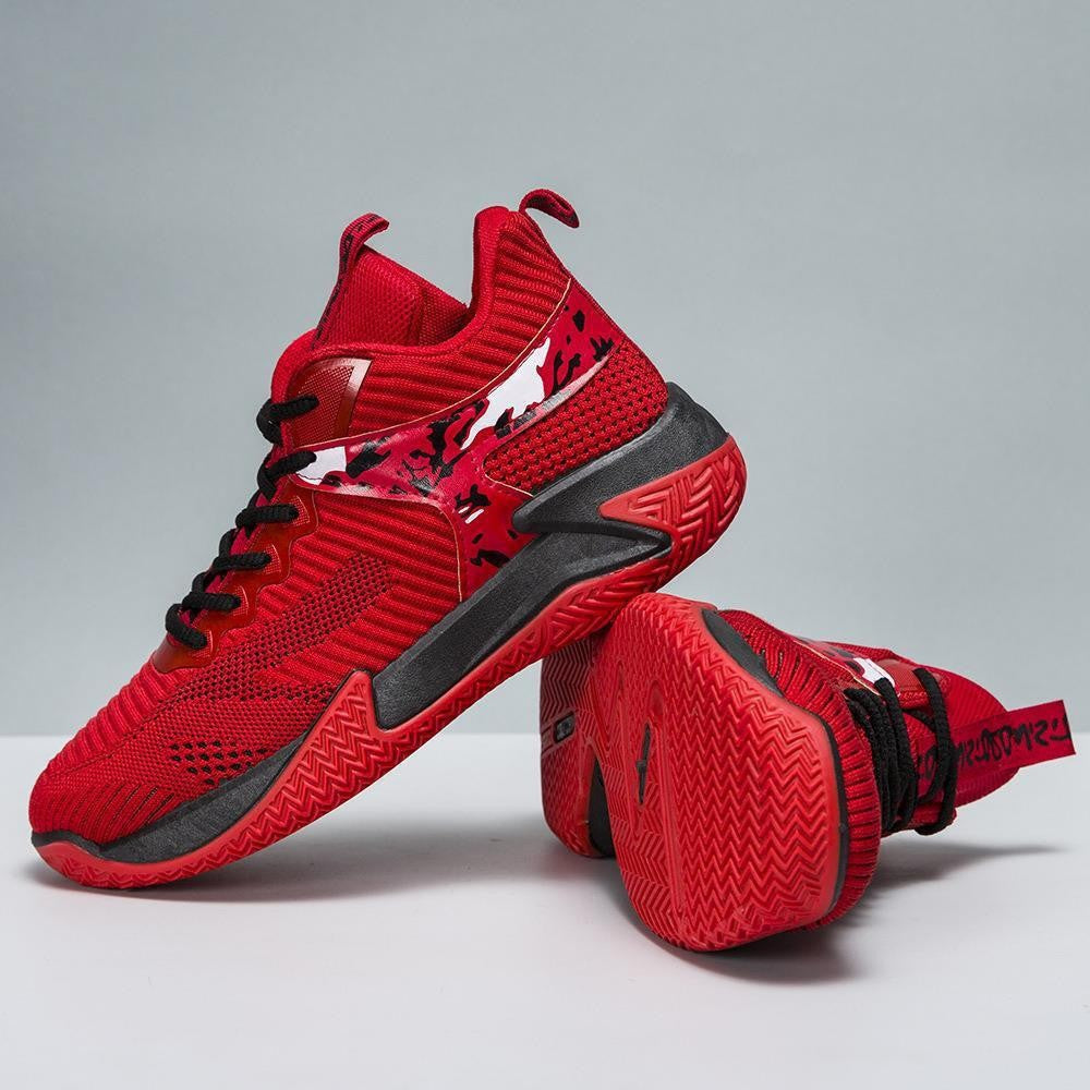 Damen Sportliche High-Performance Basketball-Sneaker mit atmungsaktiver Mesh-Oberfläche und dämpfender Sohle EB