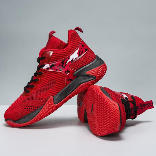 Damen Sportliche High-Performance Basketball-Sneaker mit atmungsaktiver Mesh-Oberfläche und dämpfender Sohle EB