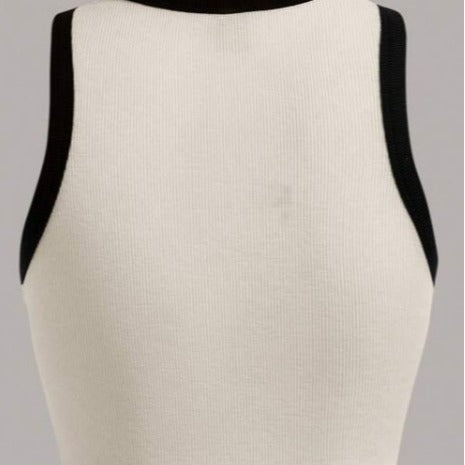 Damen Crop-Top mit kreativem Grafikdruck und sportlichem Design EB