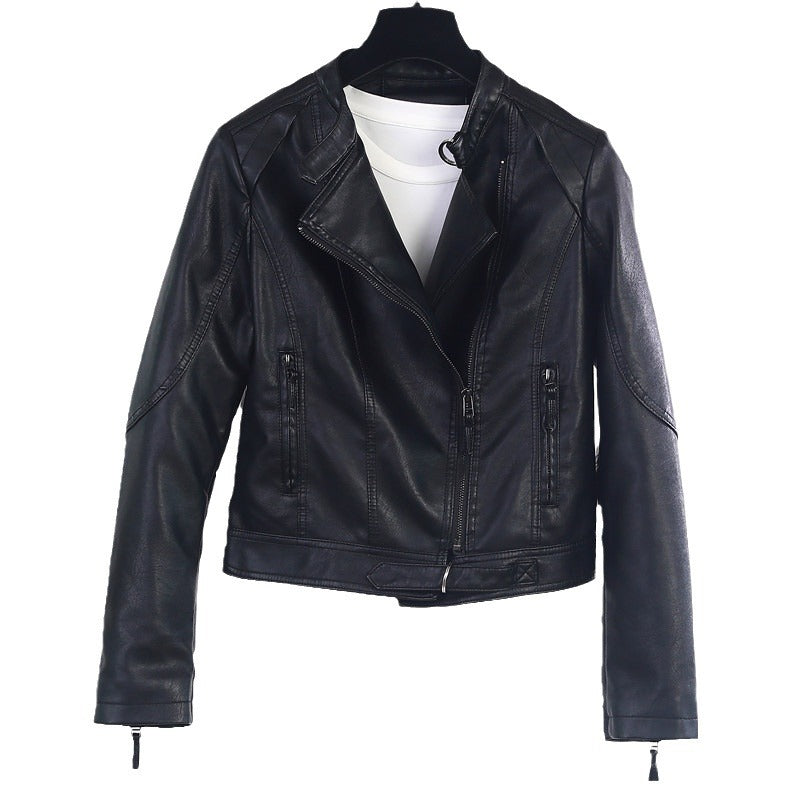 Damen lässige Bikerjacke aus hochwertigem  EB