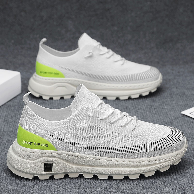 Damen Sportliche Sneaker mit atmungsaktiver Strickoberfläche und rutschfester Sohle EB