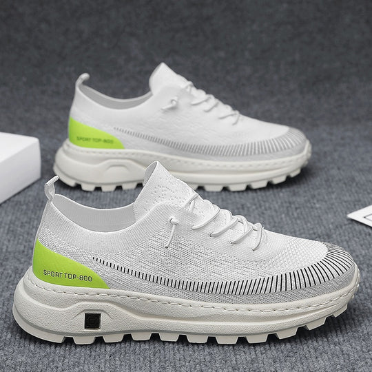 Damen Sportliche Sneaker mit atmungsaktiver Strickoberfläche und rutschfester Sohle EB