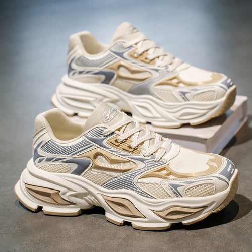 Damen Sportliche Sneakers mit atmungsaktivem Mesh-Obermaterial und stoßdämpfendem Sohlenprofil EB
