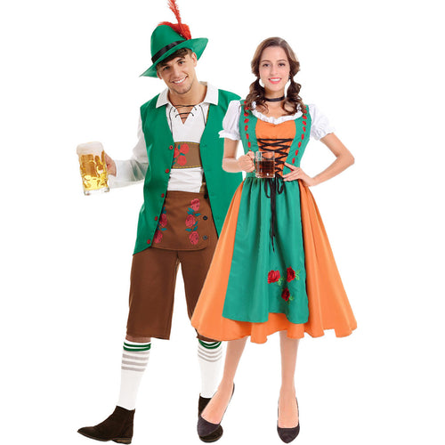 Damen Trachtenkleid mit romantischem Schnitt und verzierter Schürze EB