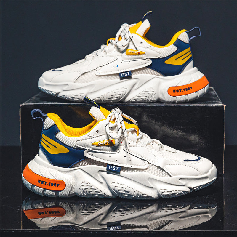 Damen Sportliche Trend-Sneaker mit atmungsaktiver Mesh-Oberfläche und starker Dämpfung EB