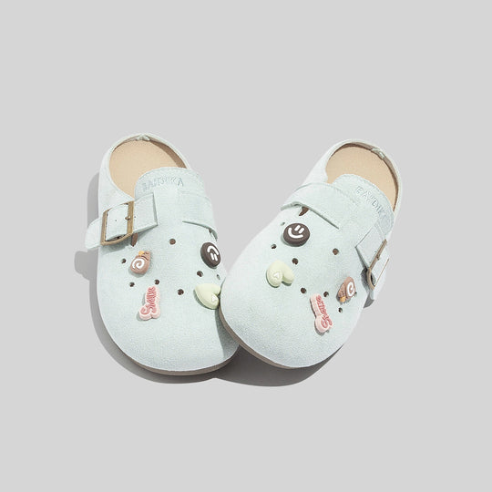 Damen Clogs mit floralem Dekor und verstellbarem Riemen EB