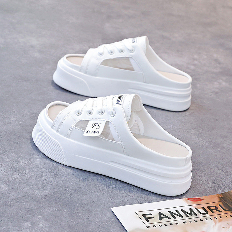Damen Sneaker mit geschlossenen Fersen und hohem Plateau EB