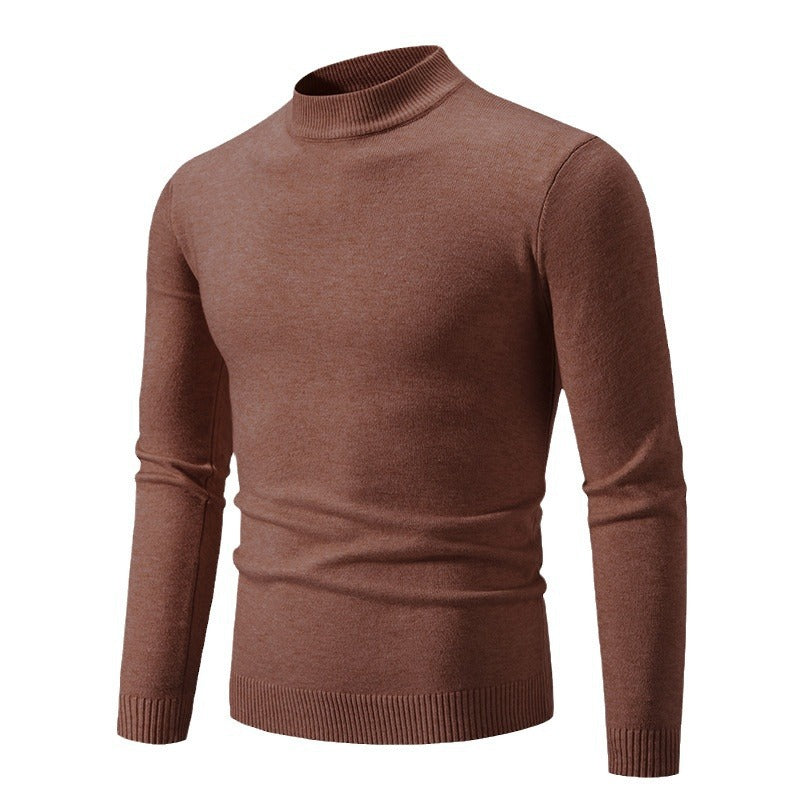 Herren Rollkragenpullover aus weichem Strickmaterial EB