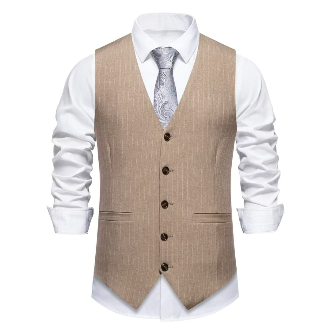 Herren elegante Weste mit feinen Knopfdetails EB
