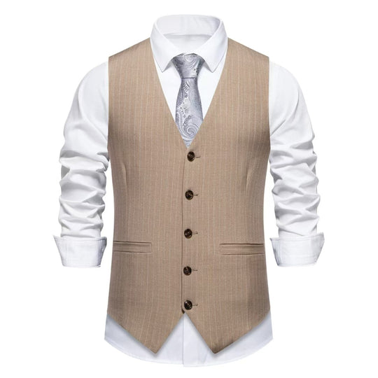 Herren elegante Weste mit feinen Knopfdetails EB