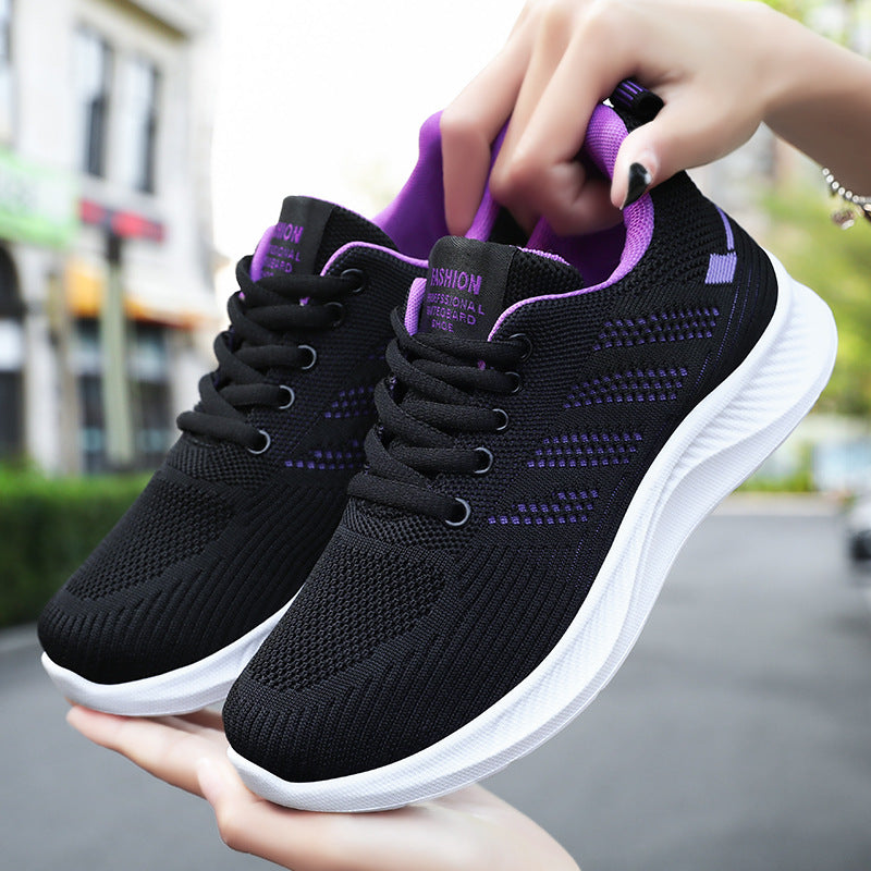 Damen Hochwertige Lauf- und Freizeitsneaker mit atmungsaktivem Mesh-Obermaterial EB