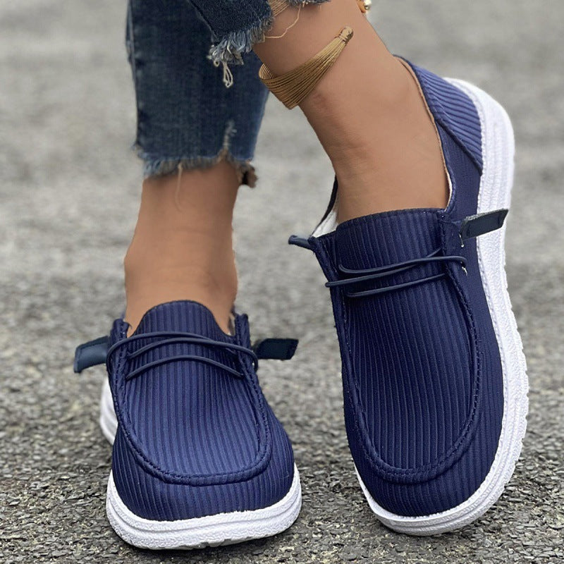 Damen Slipper im modernen Riffle-Design mit elastischem Einstieg EB