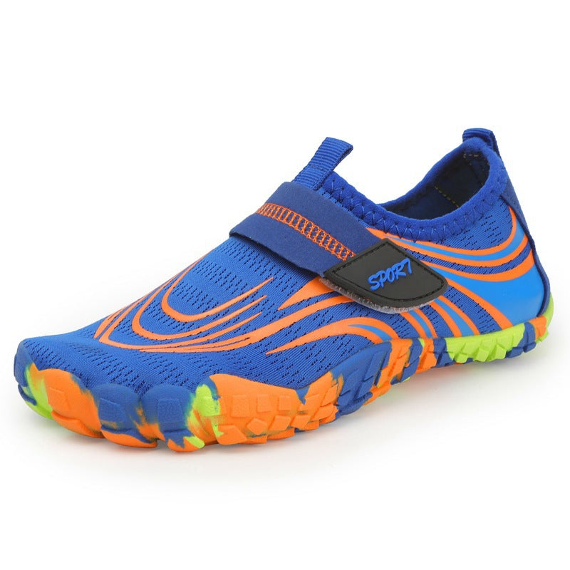 Damen Flexible Aquaschuhe mit rutschfester Sohle und praktischem Klettverschluss EB