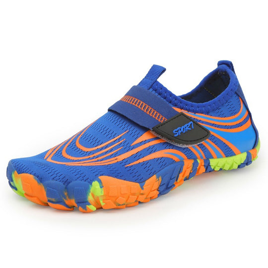 Damen Flexible Aquaschuhe mit rutschfester Sohle und praktischem Klettverschluss EB