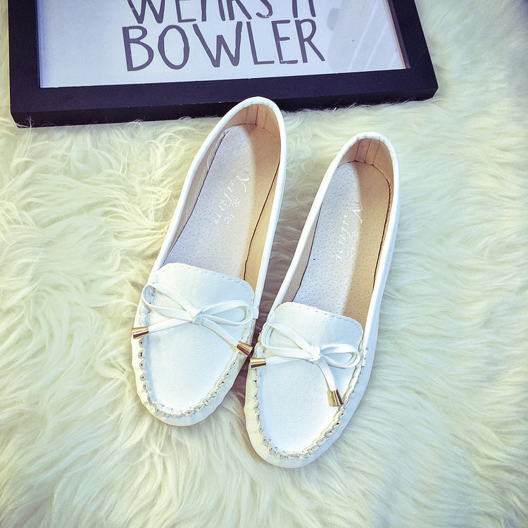 Damen Mokassin Slipper mit elegantem Schleifen-Detail und komfortabler Innensohle EB