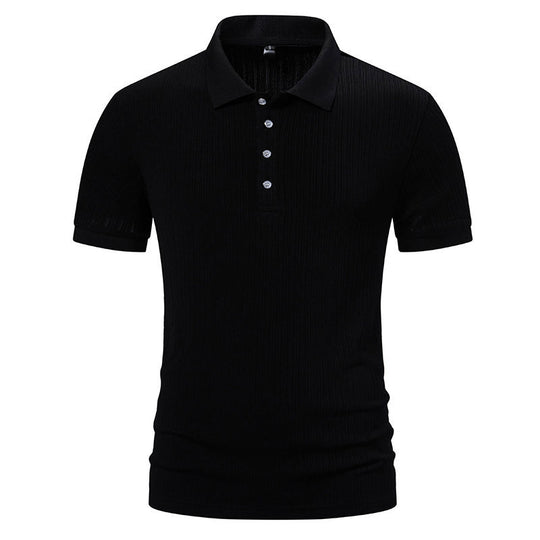 Herren modisches Kurzarm-Polohemd mit strukturiertem Design und hochwertigem Material EB