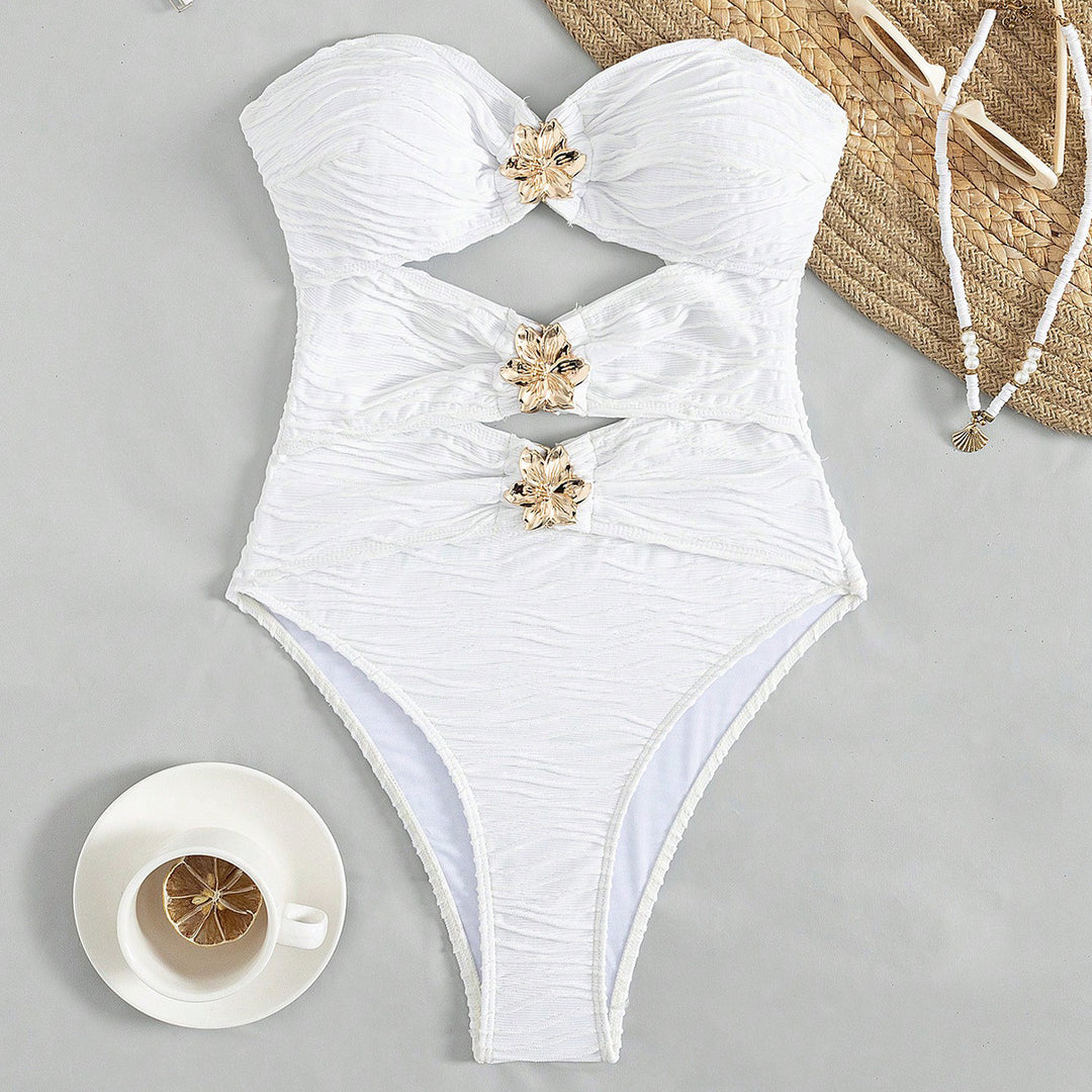 Damen Cut-Out Badeanzug mit raffiniertem Design EB