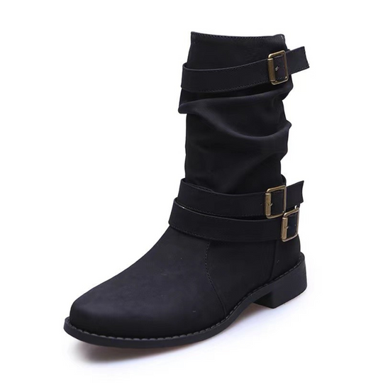 EB | Stiefeletten mit Schnallenriemen Mehrere Riemen