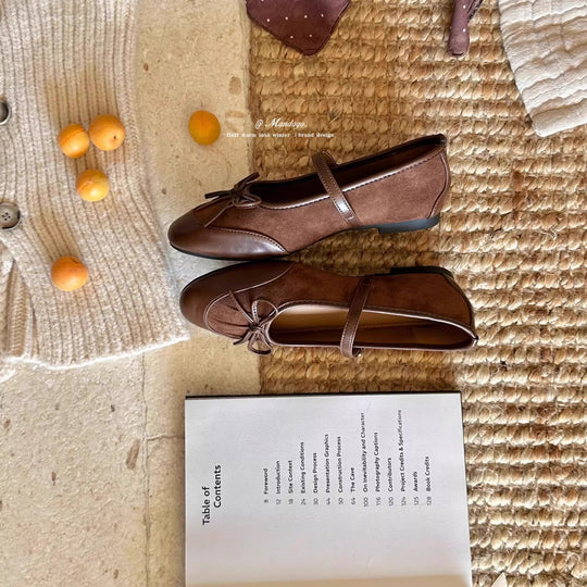 Damen Ballerinas mit verspieltem Schleifenakzent und bequemer Innensohle EB