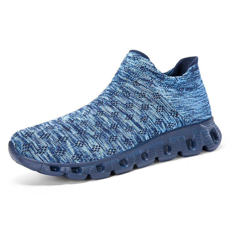 Damen Sportliche Stricksneaker mit rutschfester Sohle und elastischem Schaft EB