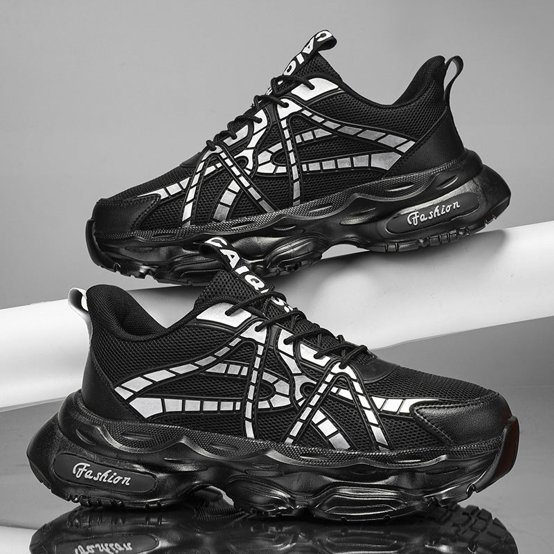 Damen Sportliche und moderne Sneaker mit atmungsaktiver Mesh-Oberfläche und dämpfender Sohle EB