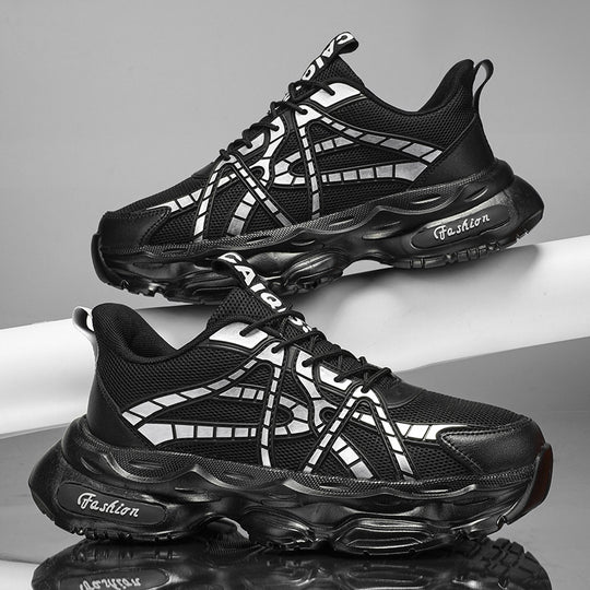 Damen Sportliche und moderne Sneaker mit atmungsaktiver Mesh-Oberfläche und dämpfender Sohle EB