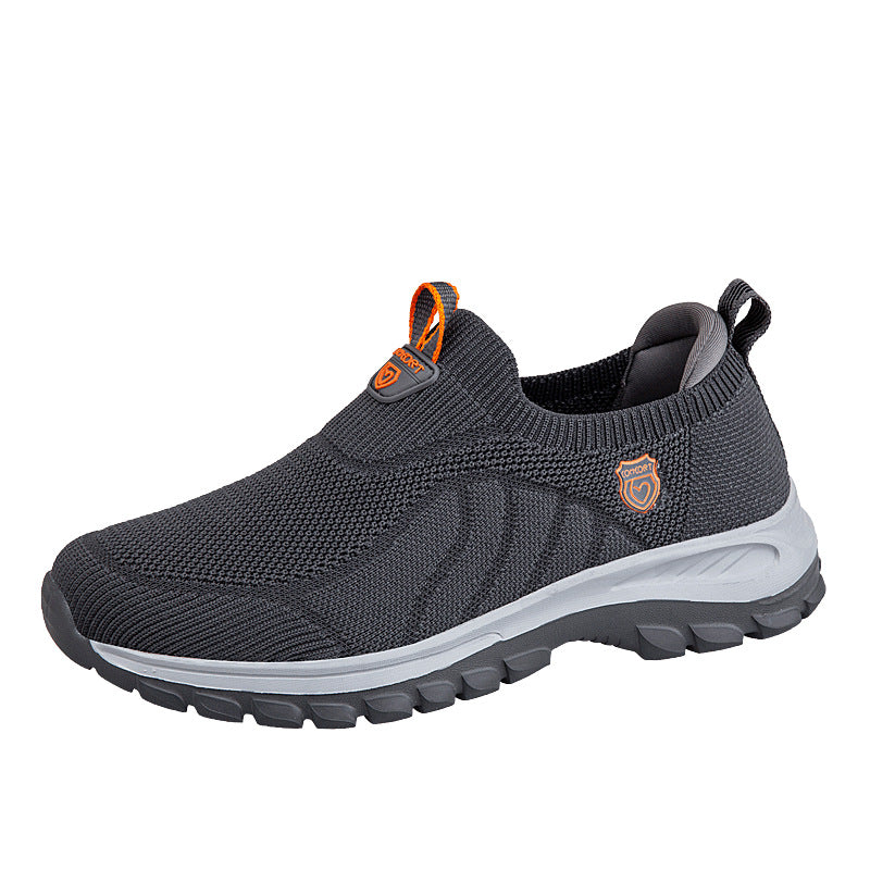 Damen Bequeme Slip-On Sneakers mit atmungsaktivem Mesh-Obermaterial EB