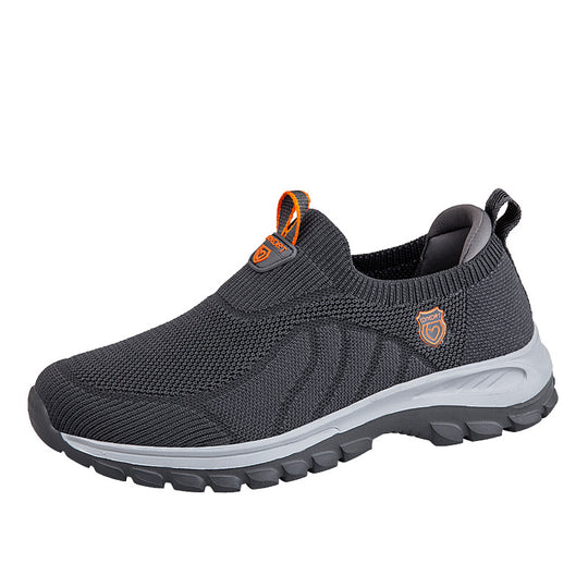 Damen Bequeme Slip-On Sneakers mit atmungsaktivem Mesh-Obermaterial EB