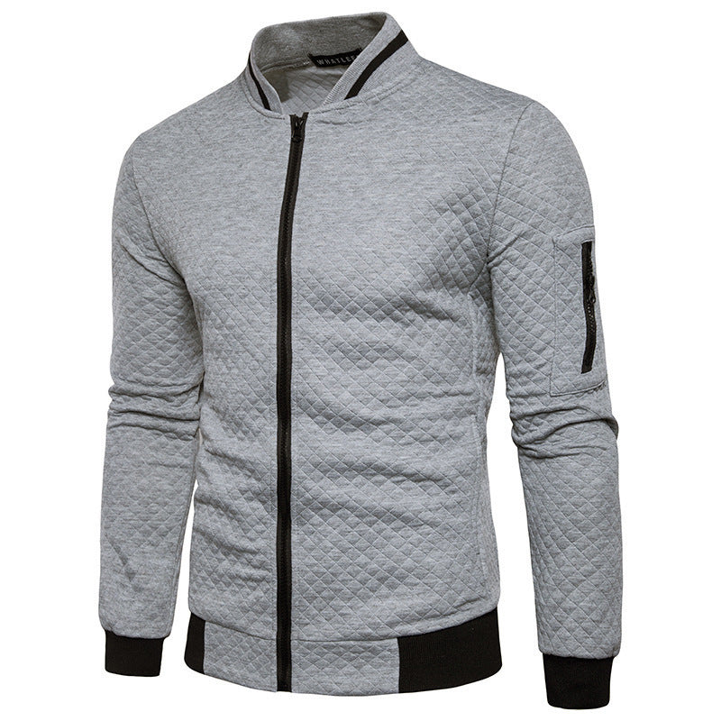 Herren modische Steppjacke mit hohem Kragen EB