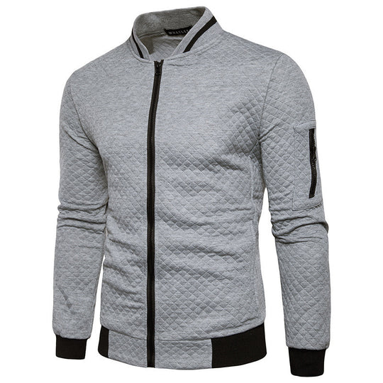 Herren modische Steppjacke mit hohem Kragen EB