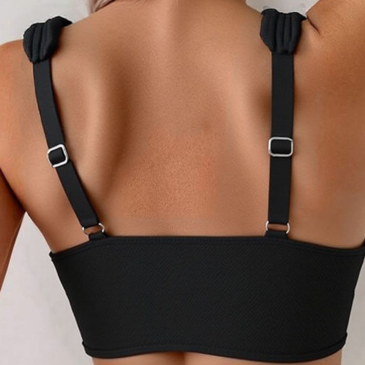 Damen Crop-Bikini-Set mit breiten Trägern EB