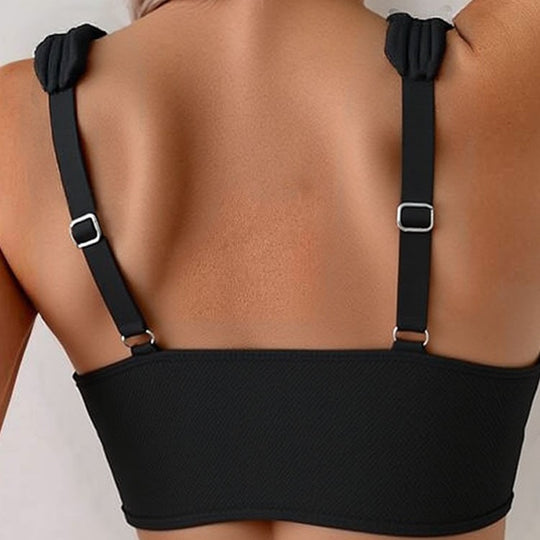 Damen Crop-Bikini-Set mit breiten Trägern EB