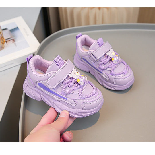 Damen Kindersneaker mit praktischem Klettverschluss und farbenfrohem Design EB