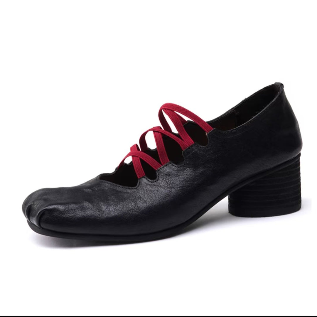 Damen Elegante Schnürschuhe mit ausgefallenem Design und hochkanntiger Zehenpartie EB