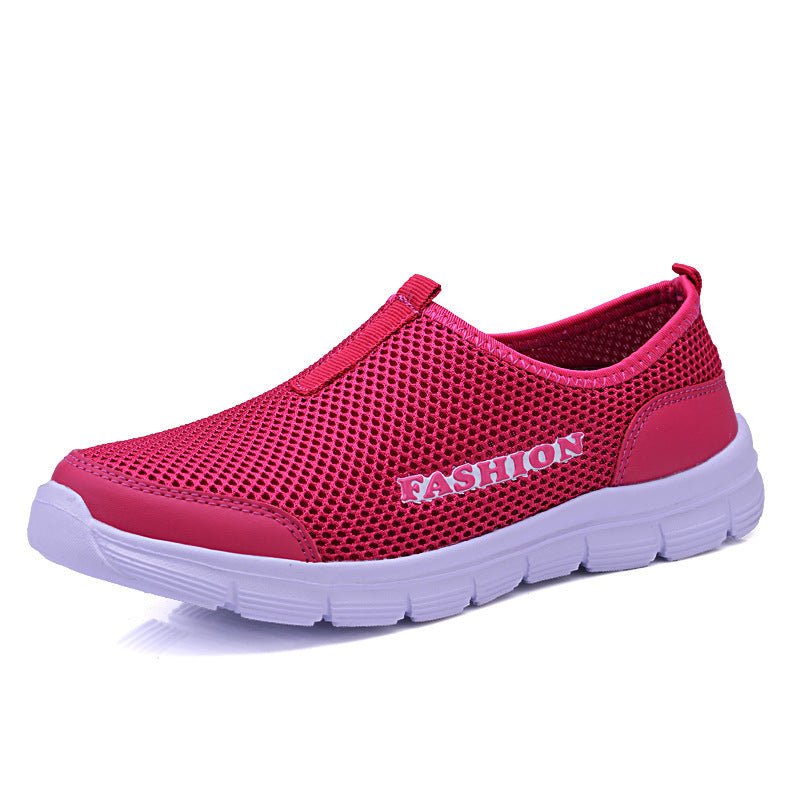 Damen Atmungsaktive Slip-On Sport Sneakers mit rutschfester Sohle EB