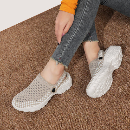 Damen Bequeme und atmungsaktive Clogs EB