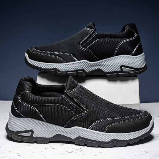 Damen Bequeme Slip-On Sportschuhe mit rutschfester Sohle EB
