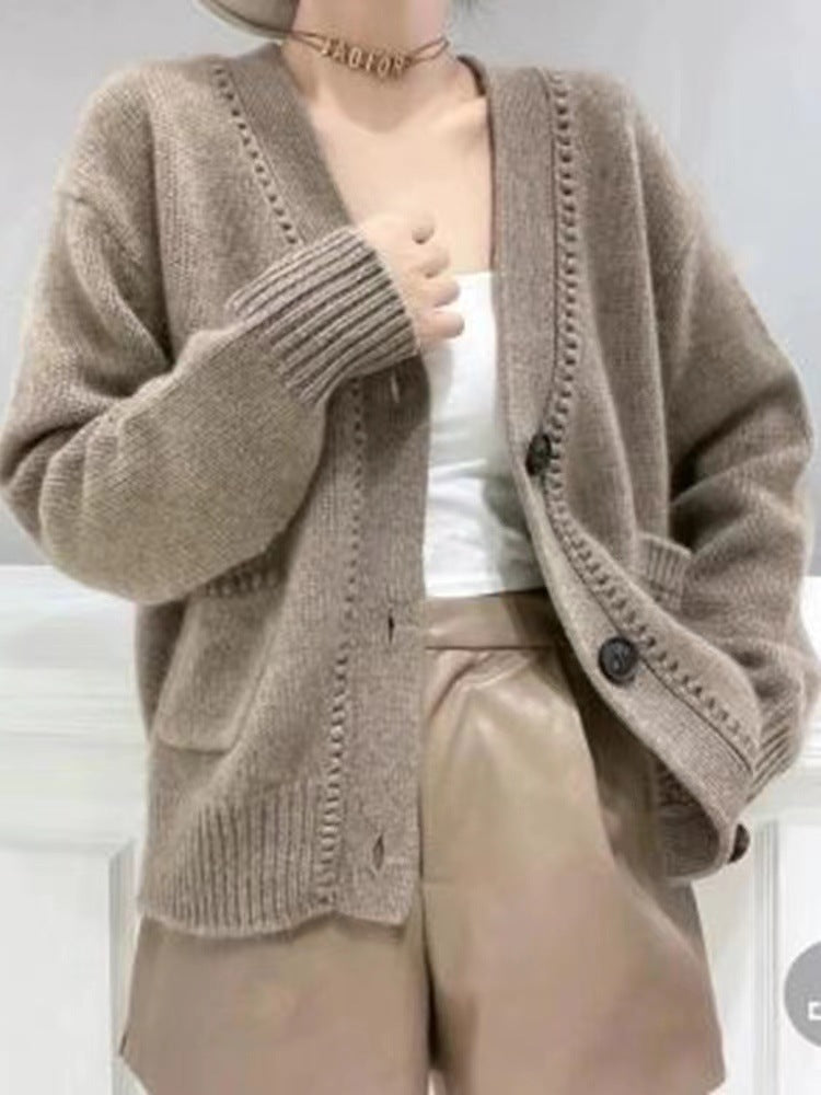 Damen Strickjacke im lässigen Oversized-Stil EB