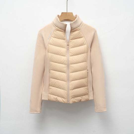 Damen gesteppte Sportjacke mit hohem Kragen und funktionalen Reißverschlusstaschen EB