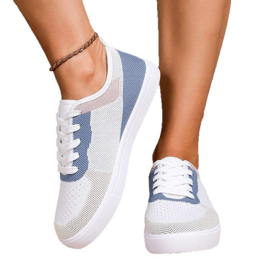 Damen atmungsaktive Sneakers mit elastischer Netzstruktur EB