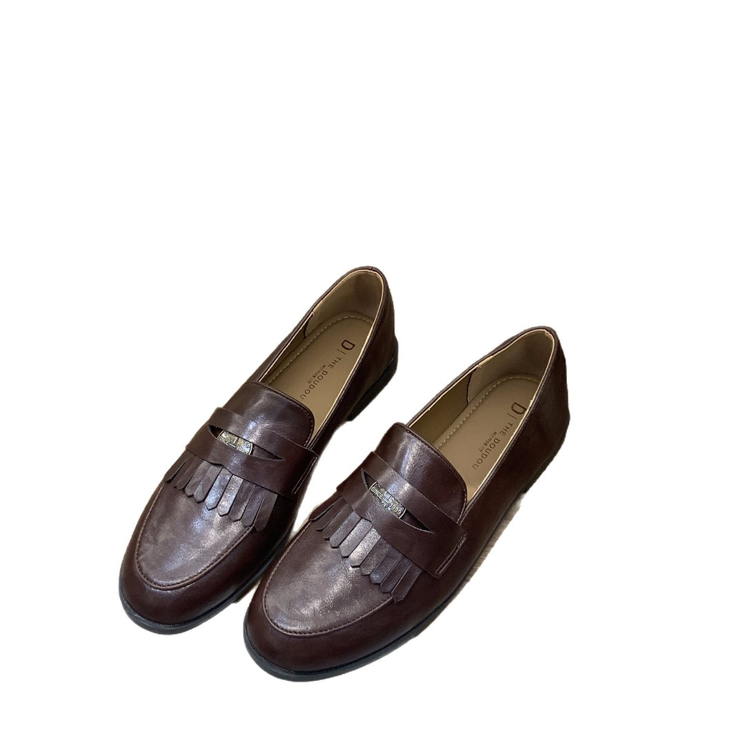 Damen elegante Mokassins mit modischem Quasten-Design EB