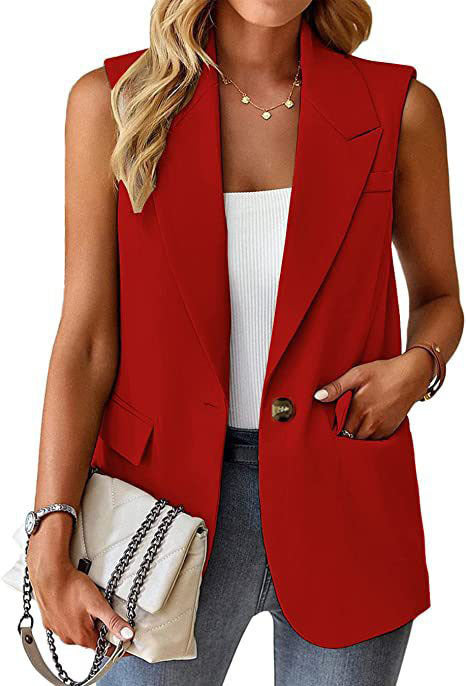 Damen Stylischer Blazer-Weste EB